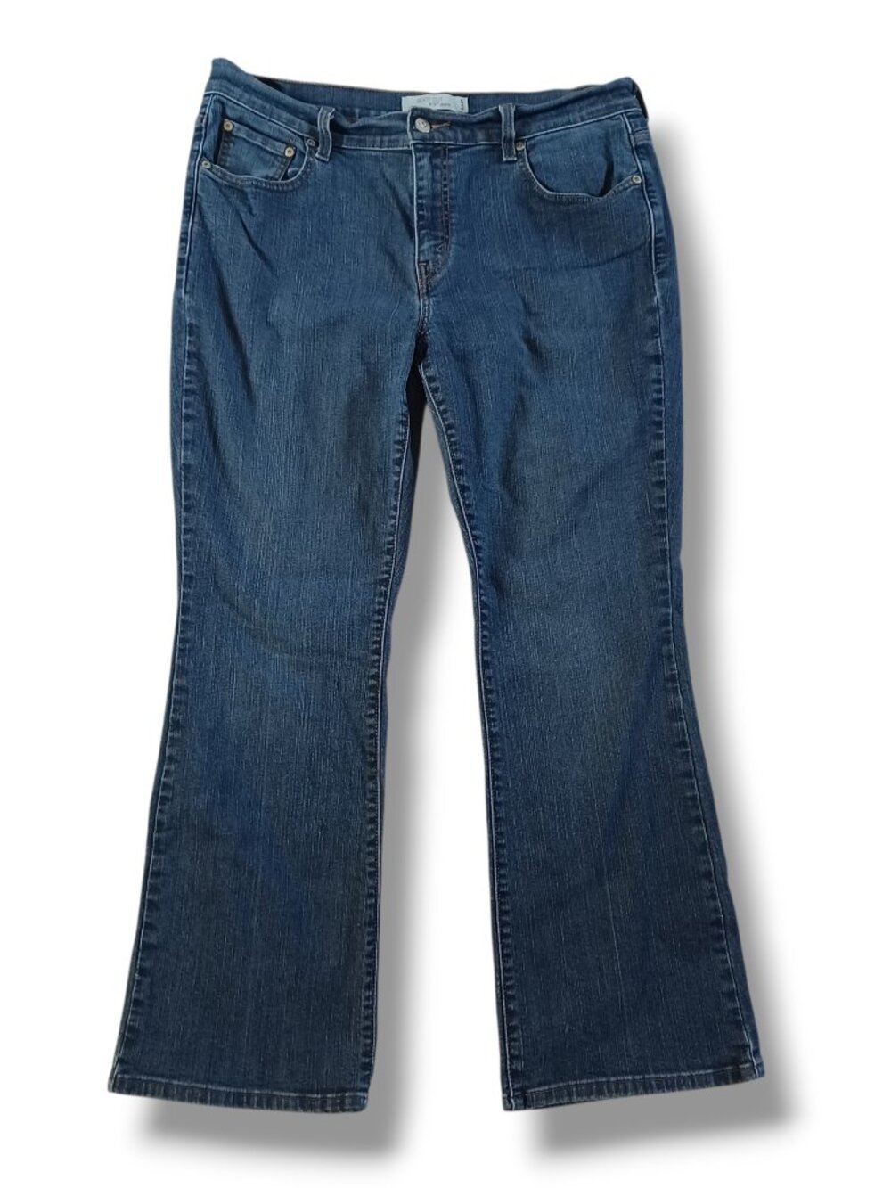 Levi's Womens 515 Jeans Dark Wash Stretch Bootcut Midrise  Size 14 Short 34x29